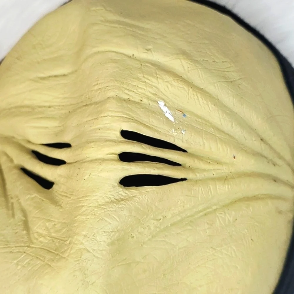 Latex Faceless Whole Head Mask with Gloves - Fabric Cowl Neck Hair Cover Unisex